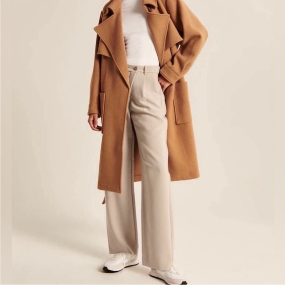 Abercrombie & Fitch Pants - abercrombie & fitch sloane wide leg crossover trousers